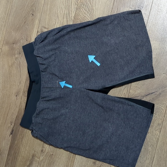 Lululemon T.H.E. Short Linerless Heathered Texture Printed Grey size Large - Picture 9 of 14